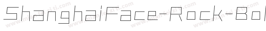 ShanghaiFace-Rock-BoldGBXCS Blac字体转换